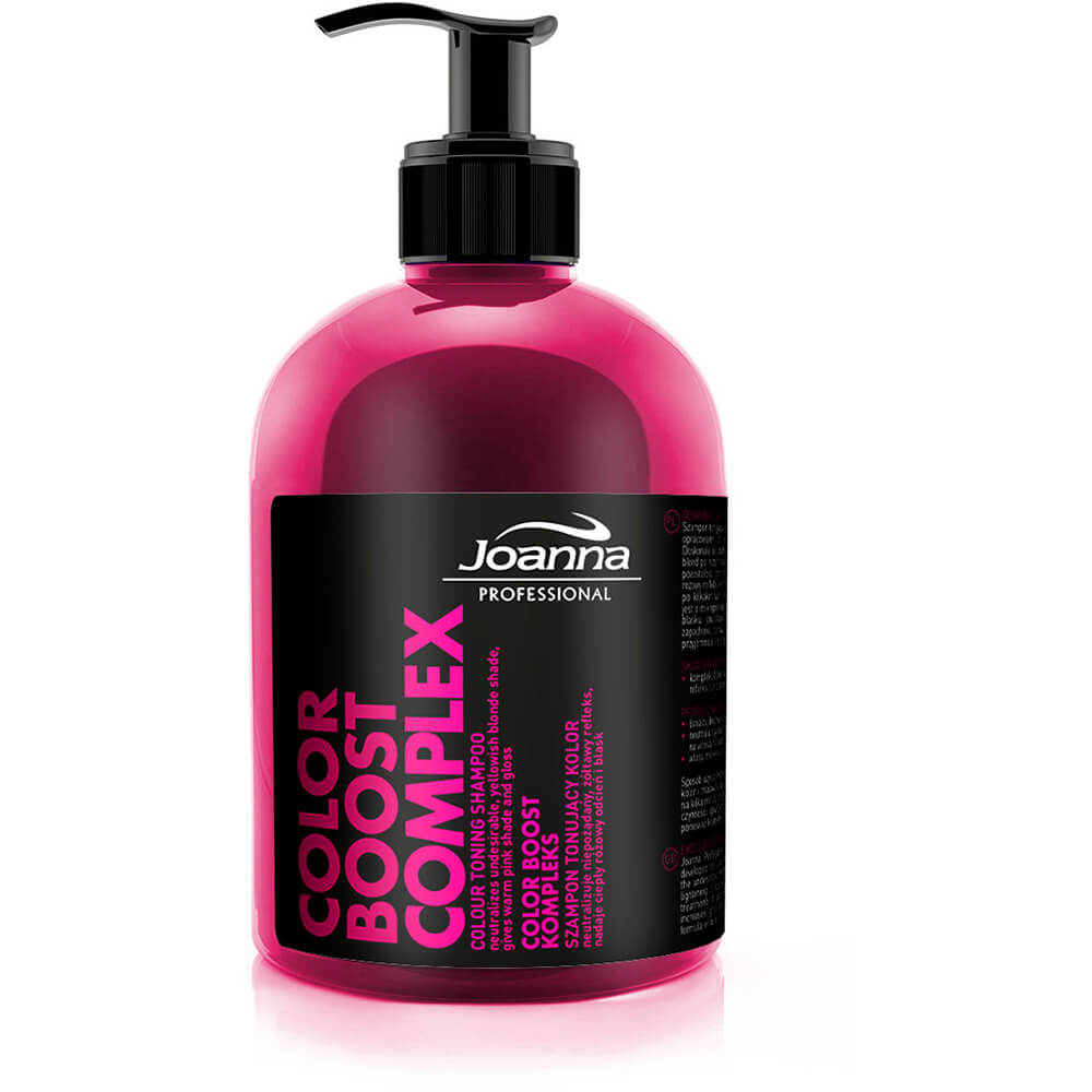 Professional Color Boost Complex Оттеночный шампунь для волос Теплый розовый с протеинами пшеницы, 500мл 