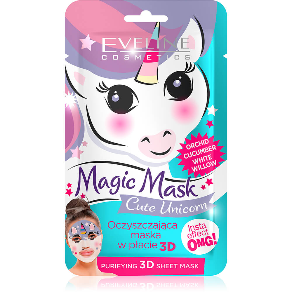 Тканевая маска для лица  3D "Magic Mask" Очищающая, корейская (1шт) 