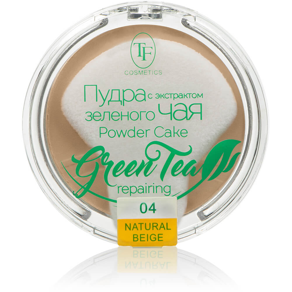 Пудра компактная для лица "Green Tea" TP-16-04C, тон 04 натур.беж
