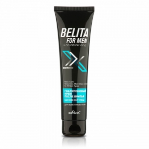 BELITA FOR MEN Основной уход  Крем после бритья гиалуроновый для всех типов кожи, 100мл 