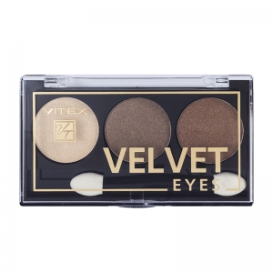 Компактные тени для век Velvet Eyes Vitex тон 04 Brown bronze