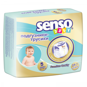 Подгузники-трусики Senso Baby junior (12-15кг) (24шт)